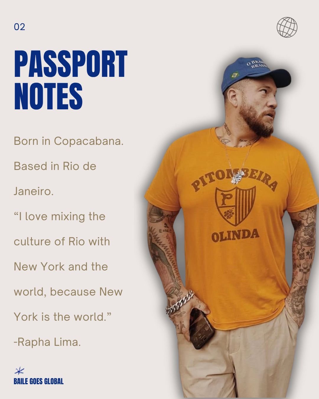 Rapha Lima passport note