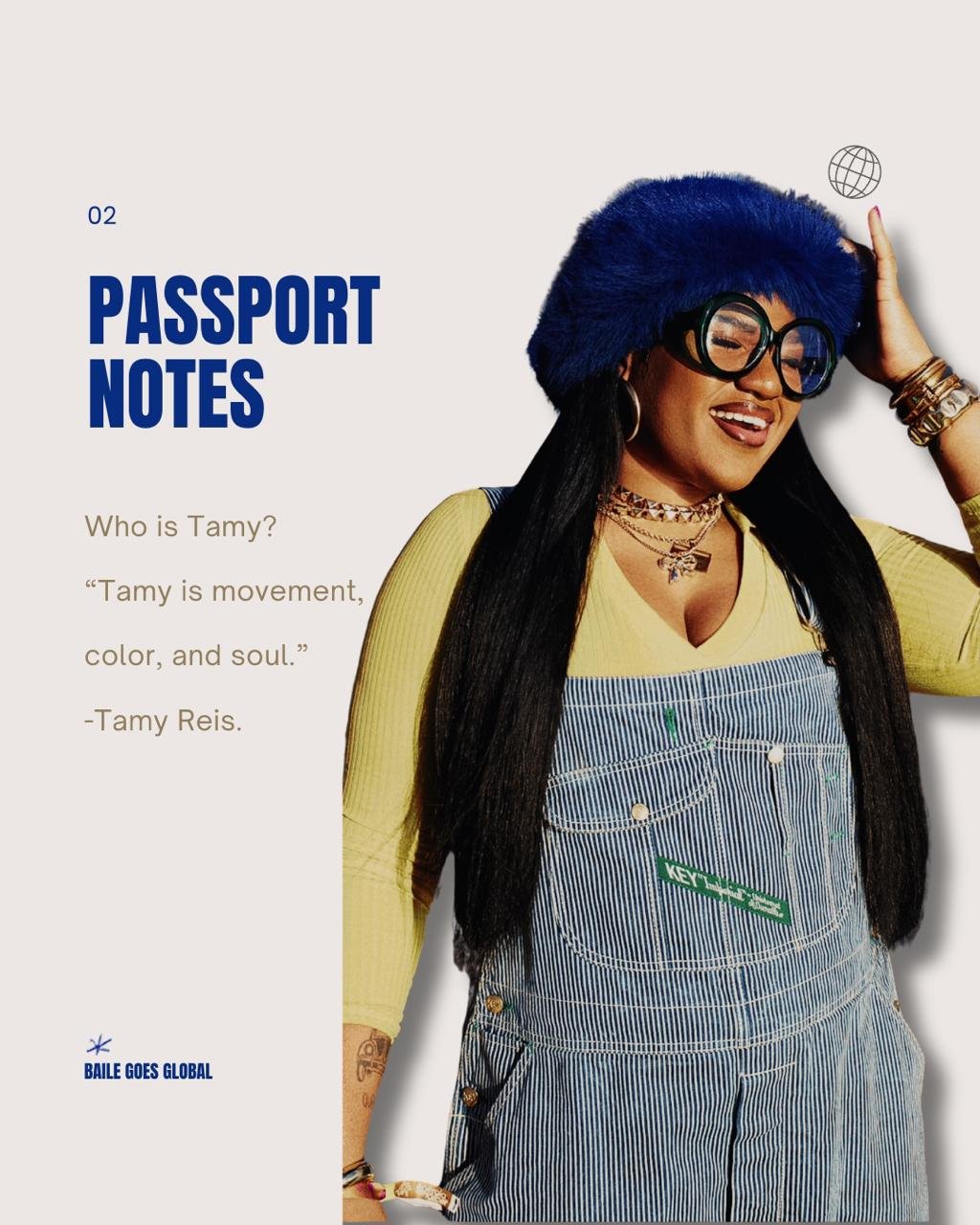 Tamy passport note